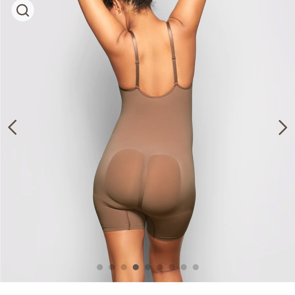 SKIMS Maternity Shapewear Bodysuit in Taupe - Picture 3 of 6
